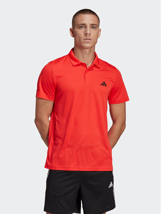 adidas Polo Train Essentials Training Polo Shirt IB8106 Rosso Regular Fit Modivo