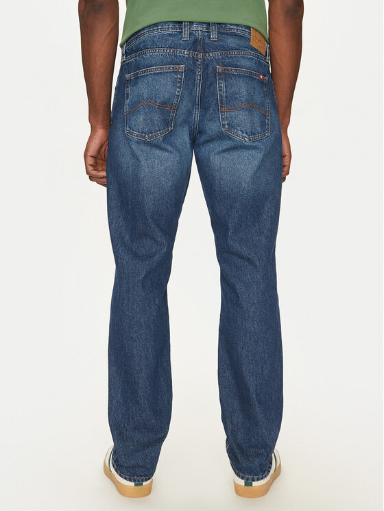 Mustang Mustang Džinsai Denver 1016340 Mėlyna Straight Fit