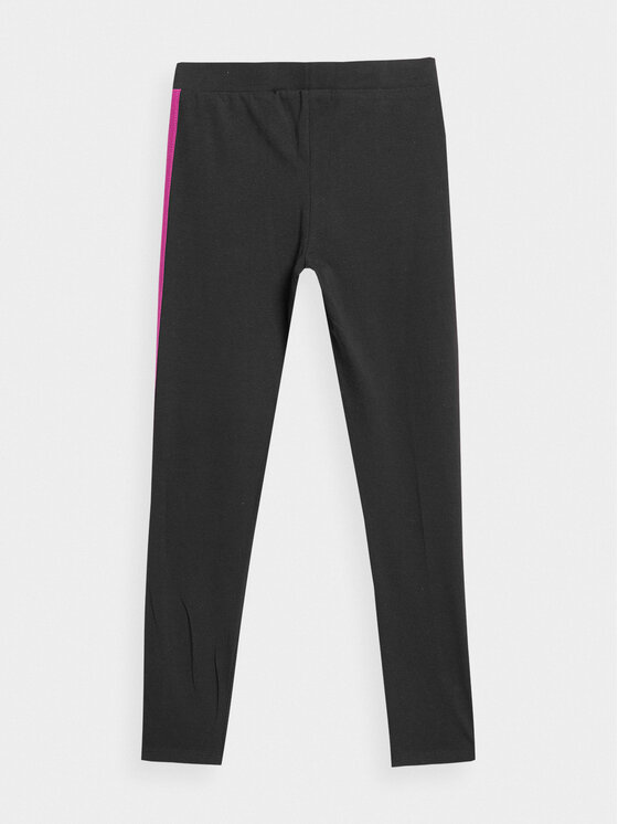 4F 4F Leggings 4FJAW23TTIGF094 Crna Slim Fit