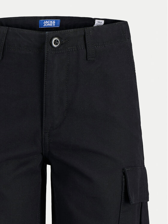 Jack & Jones Junior Jack & Jones Junior Szorty materiałowe Cole 12268381 Czarny Regular Fit