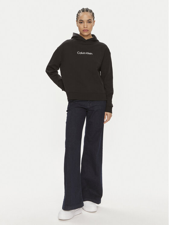 Calvin Klein Calvin Klein Μπλούζα Hero Logo K20K205449 Μαύρο Regular Fit