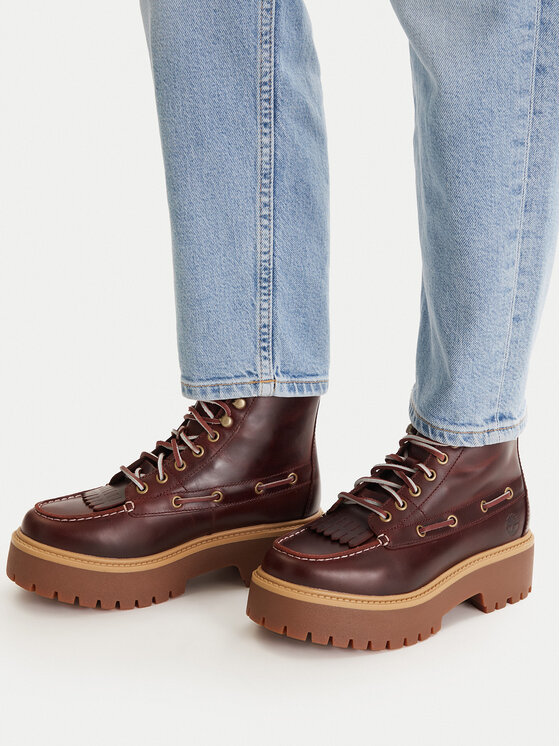 Timberland Timberland Gležnjarji Stone Street Mid TB0A27YZEIW1 Bordo rdeča