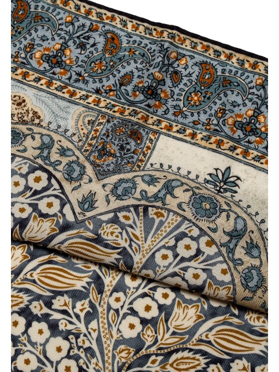 ALLORA BE UNIQUE ALLORA BE UNIQUE Foulard wool & silk Blu