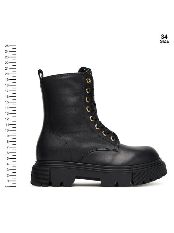 Elisabetta Franchi Elisabetta Franchi Туристически oбувки Lace-Up Bootie F4A5-E0411-1251 S Черен