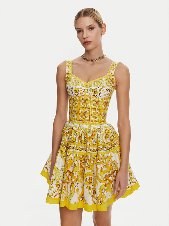 Dolce&Gabbana Dolce&Gabbana Felső F7W98T HH5EA Sárga Regular Fit