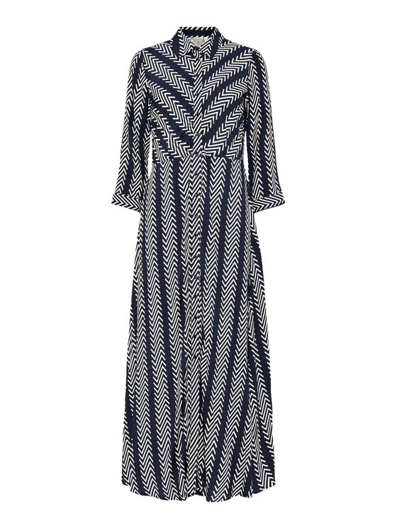 YAS YAS Haljina košulja Savanna 26022663 Tamnoplava Loose Fit