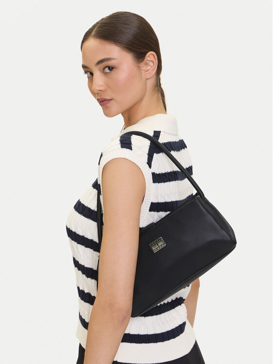 Tommy Jeans Tommy Jeans Τσάντα Tjw American Cool Shoulder Bag AW0AW17295 Μαύρο