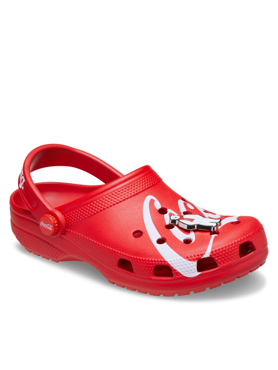 Crocs Crocs Klapki Classic Clog Coca-Cola 212129 Czerwony