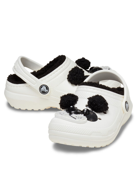 Crocs Crocs Iešļūcenes Classic Lined Iam Panda Bear Clog T 210395 Balts