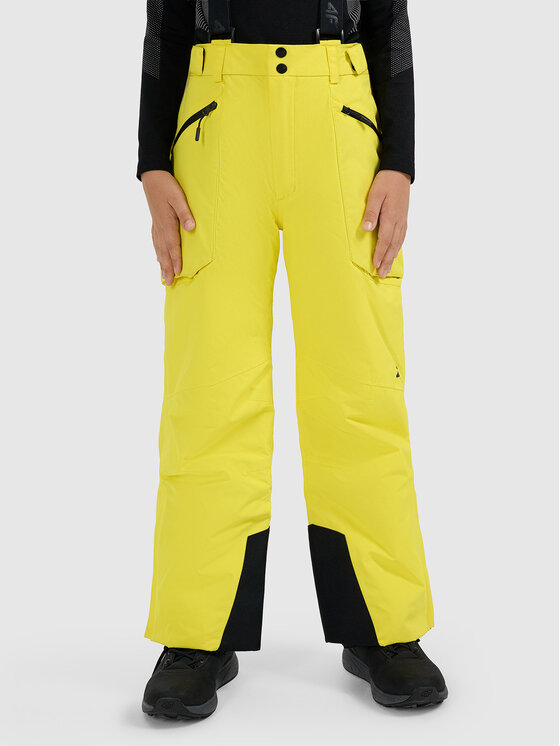 4F 4F Spodnie narciarskie SKI CLASSIC Żółty Regular Fit