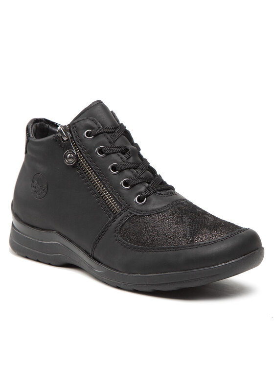 Rieker Rieker Schnürschuhe L1840-00 Schwarz