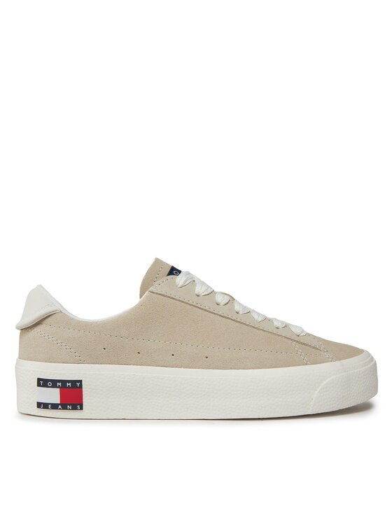Tommy Jeans Tommy Jeans Superge Tjw Vulc Flatform Suede Sneaker EN0EN02519 Bež