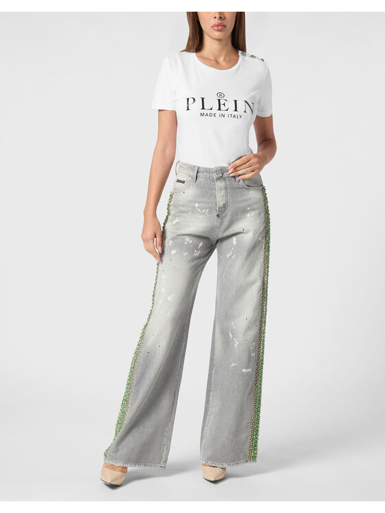 PHILIPP PLEIN PHILIPP PLEIN Jeansy 21125 Szary Skater Fit