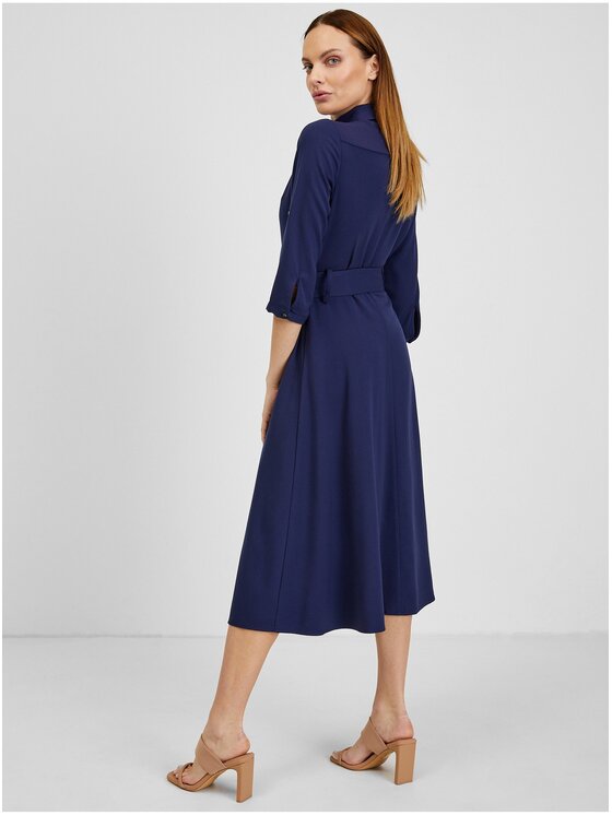 Orsay Orsay Sukienka 431046-575000__40 Granatowy Regular Fit