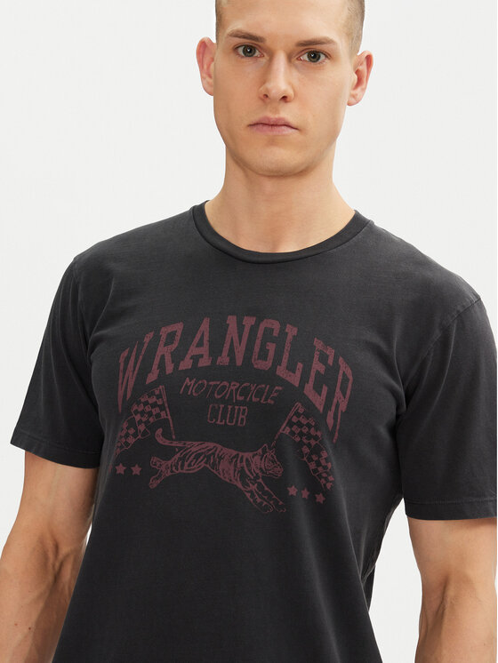 Wrangler Wrangler Póló 205921 Fekete Regular Fit