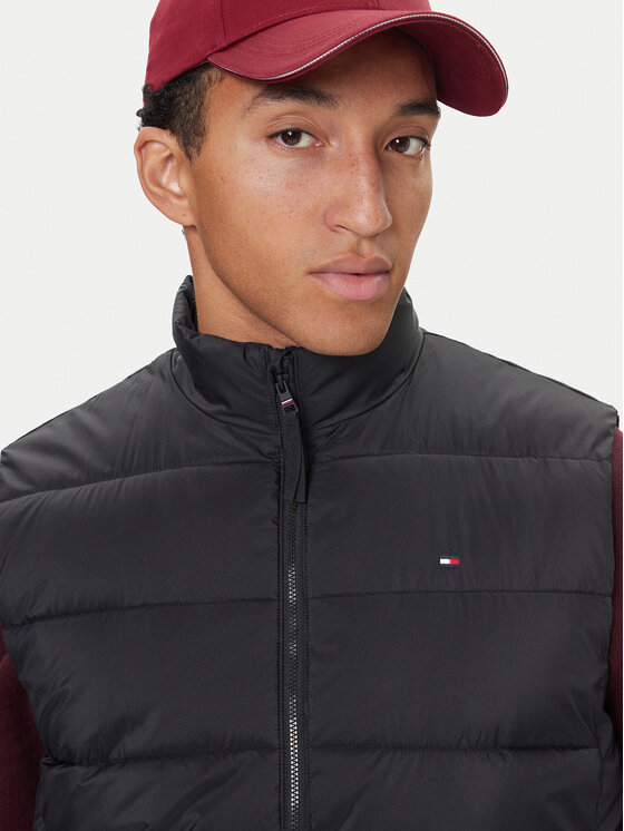 Tommy Hilfiger Tommy Hilfiger Vestă elegantă MW0MW41981 Negru Regular Fit