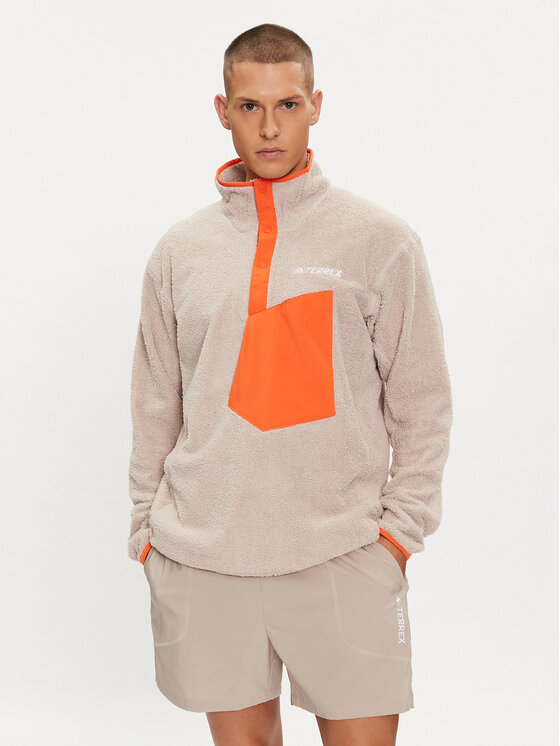 adidas adidas Flis Terrex XPLORIC High-Pile-Fleece IN3107 Bež Regular Fit