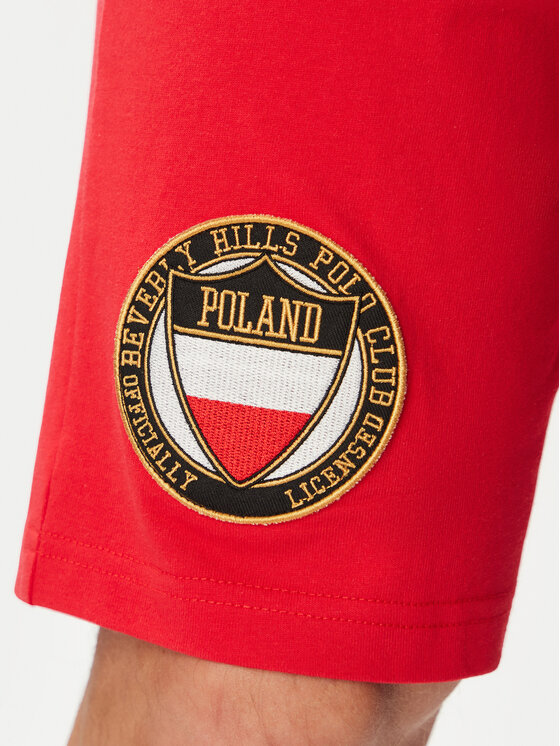 Beverly Hills Polo Club Beverly Hills Polo Club Športne kratke hlače F-SS26M-BJ0005 Rdeča Regular Fit