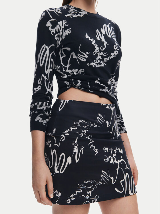 Desigual Desigual Minigonna 25SWFW03 Nero Regular Fit