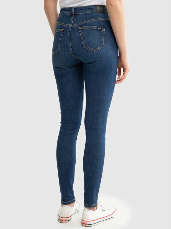 BIG STAR BIG STAR Jeansy LORENA HIGH WAIST 363_364_190 Niebieski Basic Fit