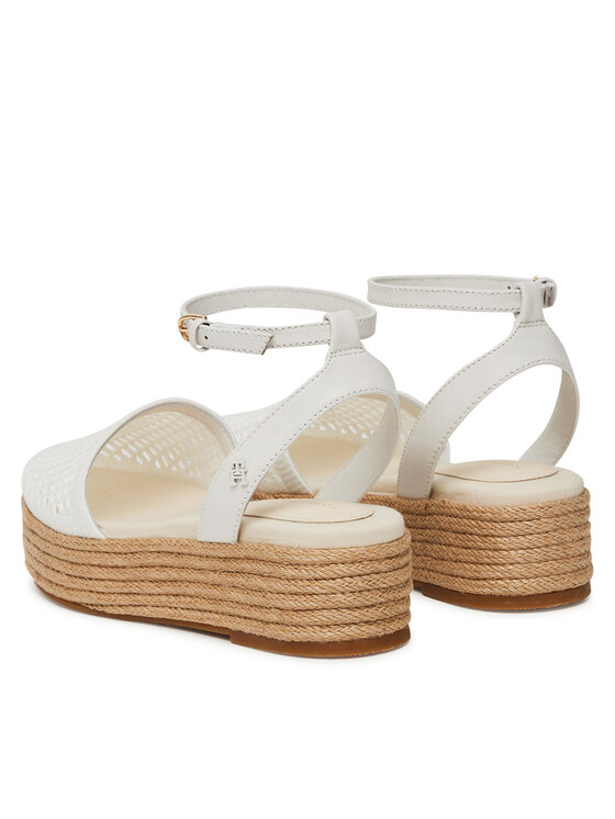 Tommy Hilfiger Tommy Hilfiger Espadrillas Knit Mesh Espadrille Platform FW0FW08743 Bianco