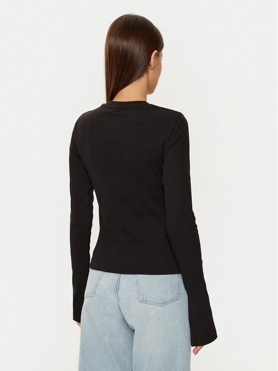 Calvin Klein Jeans Calvin Klein Jeans Bluza J20J224760 Črna Slim Fit