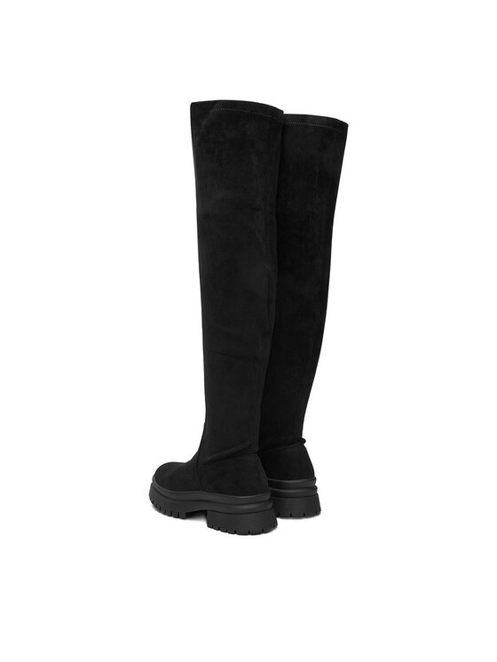 DeeZee DeeZee Μπότες πάνω από το γόνατο HX24003-1 Μαύρο