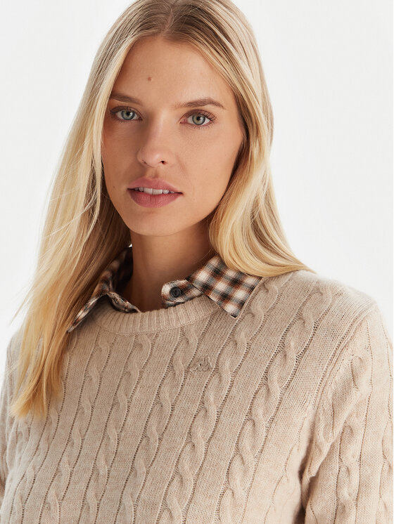 Robe di Kappa Robe di Kappa Pullover Jolie 65116CW Beige Regular Fit
