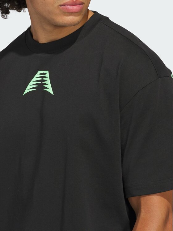 adidas adidas Koszulka techniczna 155365 Czarny Loose Fit