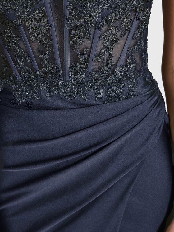 Hey Kyla Hey Kyla Abendkleid 5AI058HK Dunkelblau Regular Fit