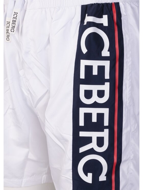 Iceberg Iceberg Plavecké šortky ICE2MBM02 Bílá Regular Fit