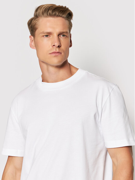 Selected Homme Selected Homme Marškinėliai Colman 16077385 Balta Relaxed Fit