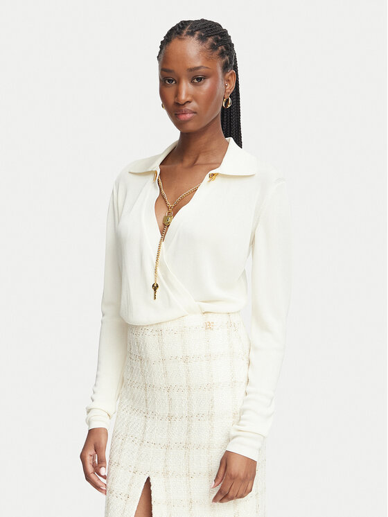 Elisabetta Franchi Elisabetta Franchi Bodi BK-03S-66E2-V440 Kreemjas Regular Fit