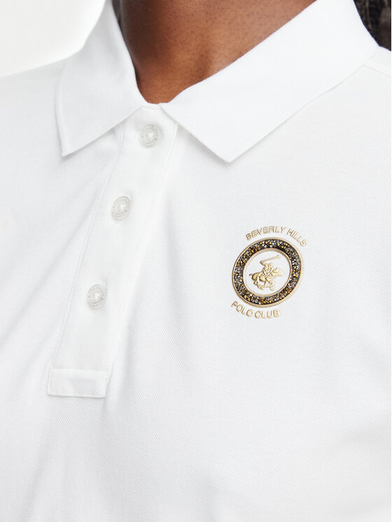 Beverly Hills Polo Club Beverly Hills Polo Club Polokošile L2602-HR Bílá Regular Fit