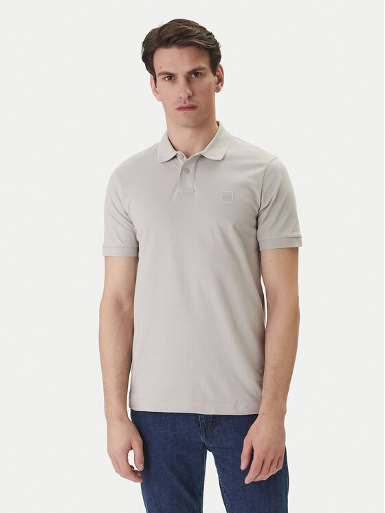 BOSS Tricou polo Passenger 50507803 Bej Slim Fit