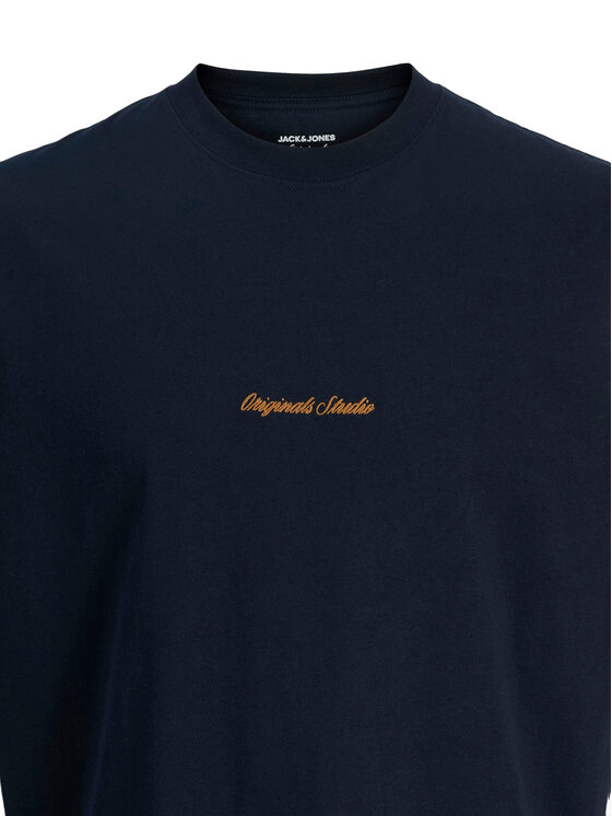 Jack & Jones Jack & Jones Majica brez rokavov Norrebro Emb 12292009 Mornarsko modra Regular Fit