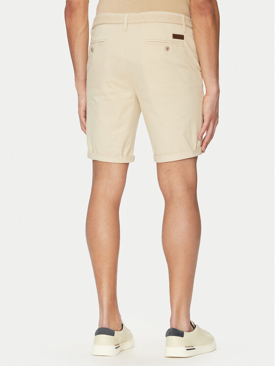 INDICODE INDICODE Pantalon scurți din material Inconor 70-060 Verde Regular Fit