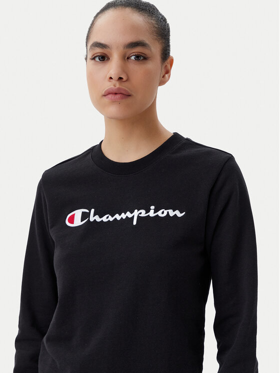 Champion Champion Majica dugih rukava 117752 Crna Regular Fit