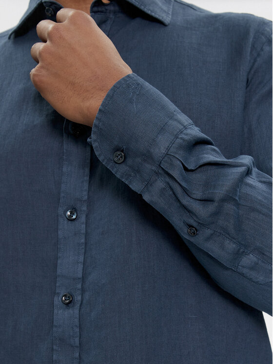 Paul&Shark Paul&Shark Koszula 24413322 Granatowy Slim Fit