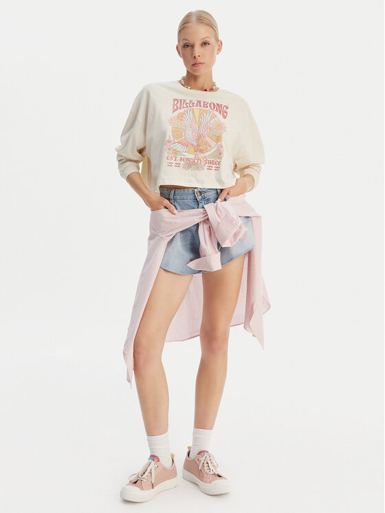 Billabong Billabong Bluse Ana Aguila EBJZT00490 Beige Regular Fit