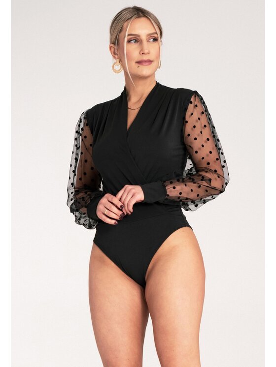 FIGL FIGL Body M1145 Čierna Fitted Fit