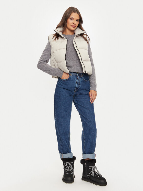 Vero Moda Vero Moda Bezrękawnik Klea 10293918 Écru Regular Fit