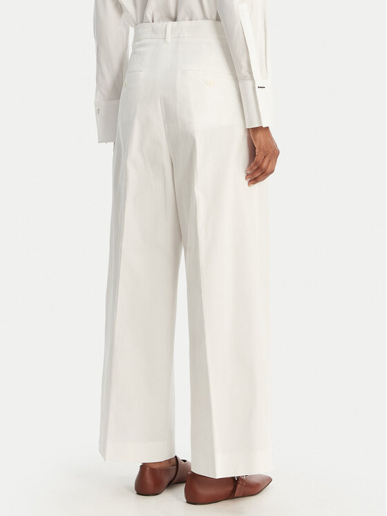 Weekend Max Mara Weekend Max Mara Spodnie materiałowe Bellico 2615131072 Biały Regular Fit