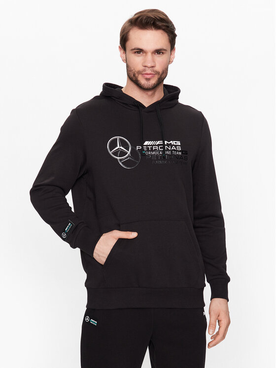Puma Puma Bluza Mercedes-Amg Petronas Motorsport 538475 Czarny Regular Fit