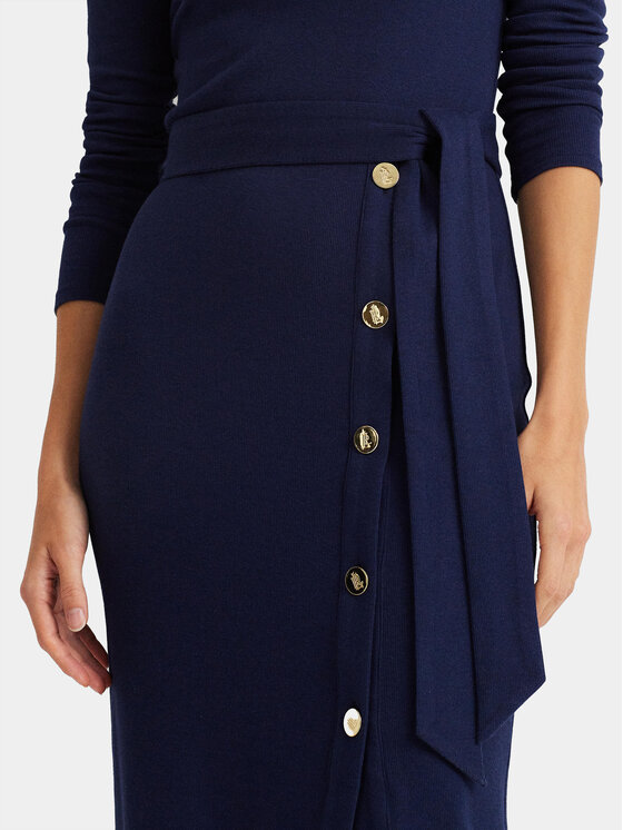 LAUREN RALPH LAUREN Lauren Ralph Lauren Rochie tricotată 250889290003 Bleumarin Slim Fit