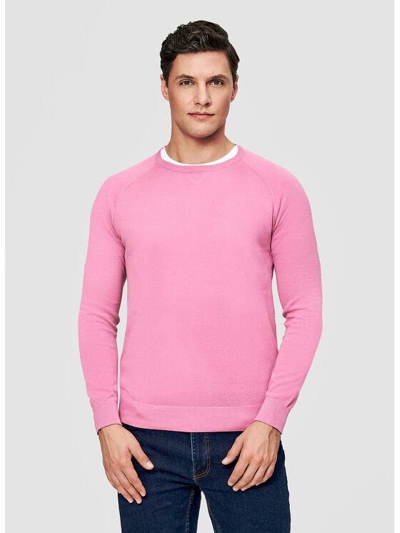 Pako Lorente Pako Lorente Sweter P26SF-2X-006 Różowy Classic Fit