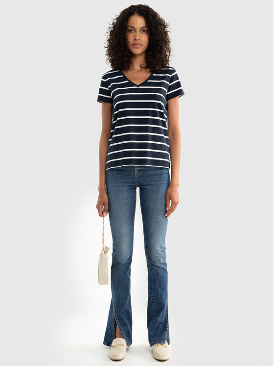 BIG STAR BIG STAR T-Shirt RETINA_403_150 Granatowy Classic Fit