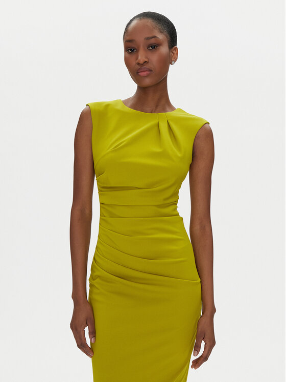 Rinascimento Rinascimento Коктейлна рокля CFC0122548003 Зелен Regular Fit