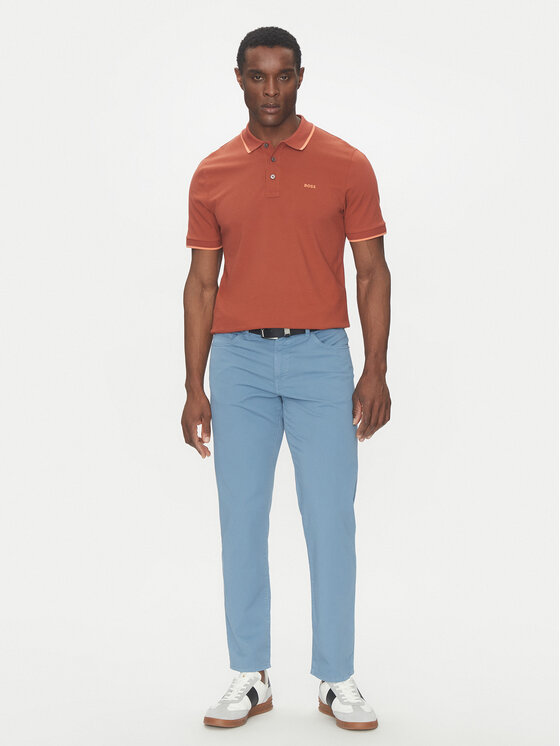 BOSS BOSS Hlače iz tkanine H-Re.Maine5 50538370 Svetlo modra Regular Fit
