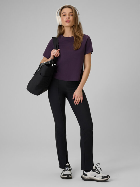 4F 4F T-Shirt ESSENTIALS Fioletowy Regular Fit